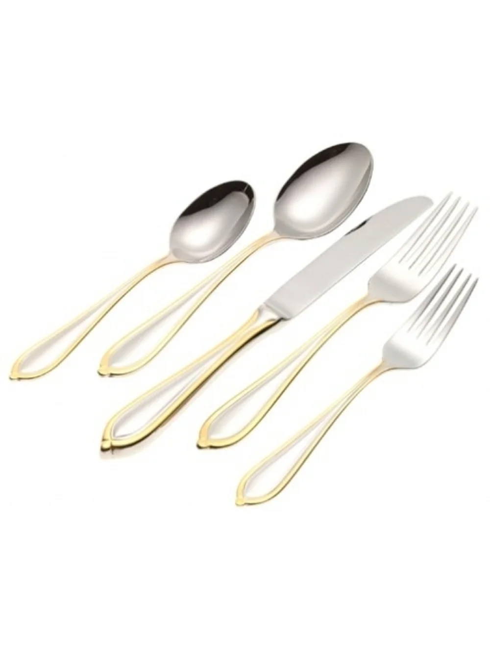 Yamazaki Ariana Gold Accent Flatware - Your Choice Placesettings, sets
